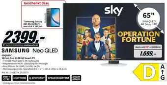 Media Markt Samsung Neo QLED 65QN85C 163 cm Neo QLED 4K Smart-TV Angebot