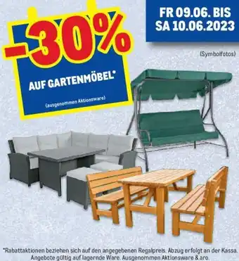 Metro AUF GARTENMÖBEL* Angebot