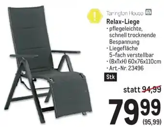 Metro Tarrington House and Relax-Liege Angebot