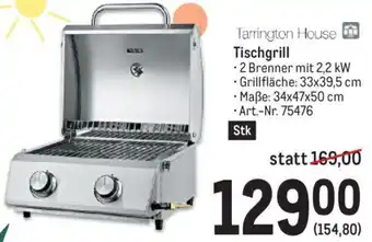 Metro Tarrington House Tischgrill -2 Brenner mit 2,2 kW • Maße: 34x47x50 cm •Art.-Nr. 75476 Angebot