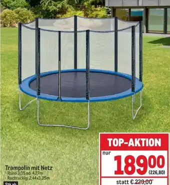 Metro Trampolin mit Netz Angebot