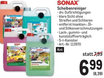 Metro SONAX Scheibenreiniger Angebot