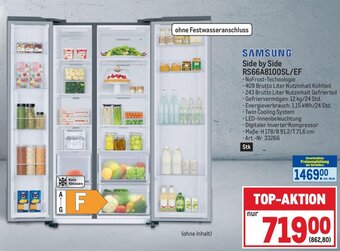 Metro SAMSUNG Side by Side RS66A8100SL/EF Angebot