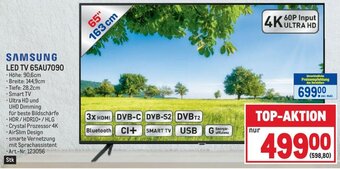 Metro SAMSUNG LED TV 65AU7090 Angebot