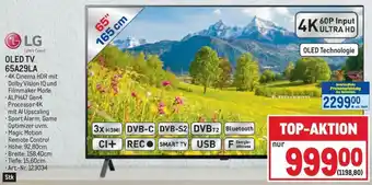 Metro LG OLED TV 65A29LA Angebot