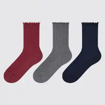 UNIQLO Girls ribbed socks (three pairs) Angebot