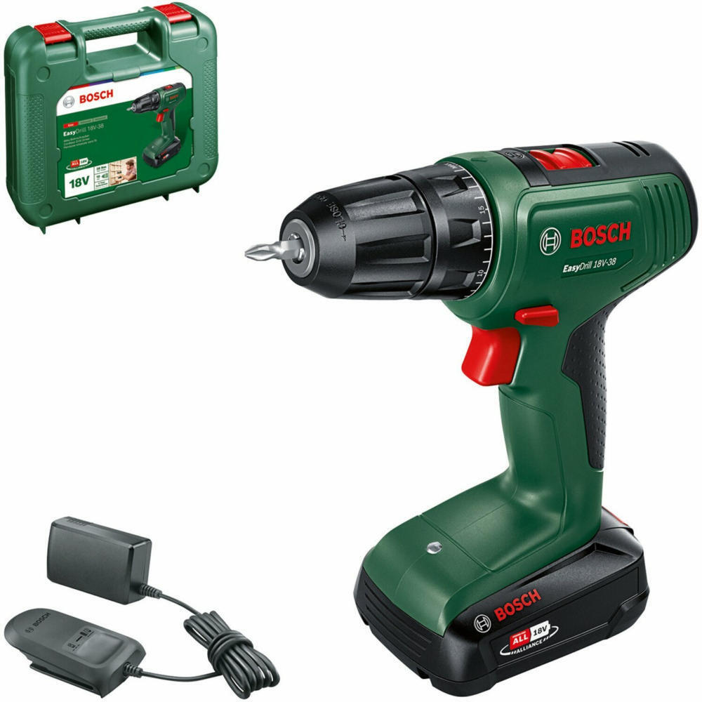 OBI Bosch akku-bohrschrauber easydrill 18v-38 inkl. akku und ladegerät Angebot
