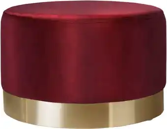 XXXLutz Hocker in metall, textil goldfarben, bordeaux Angebot