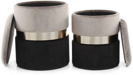 XXXLutz Hockerset in grau, schwarz Angebot