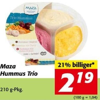 Nah&Frisch Maza Hummus Trio 210 g-Pkg. Angebot
