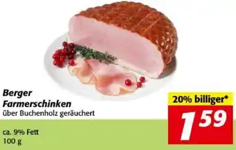 Nah&Frisch Berger Farmerschinken ca. 9% Fett 100 g Angebot