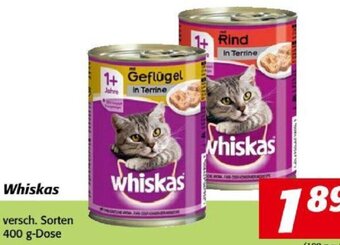 Nah&Frisch Whiskas versch. Sorten 400 g-Dose Angebot