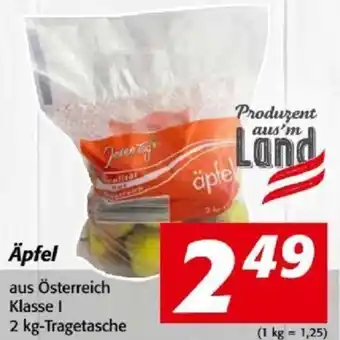 Nah&Frisch Äpfel aus Österreich Klasse I 2 kg-Tragetasche Angebot
