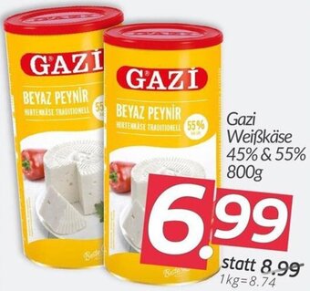 ETSAN Gazi Weißkäse 45% & 55% 800g Angebot