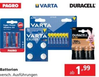 Pagro Diskont Batterien versch. Ausführungen Angebot