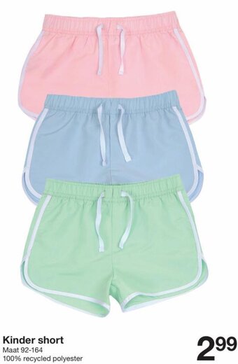 Zeeman Kinder short Maat 92-164 Angebot