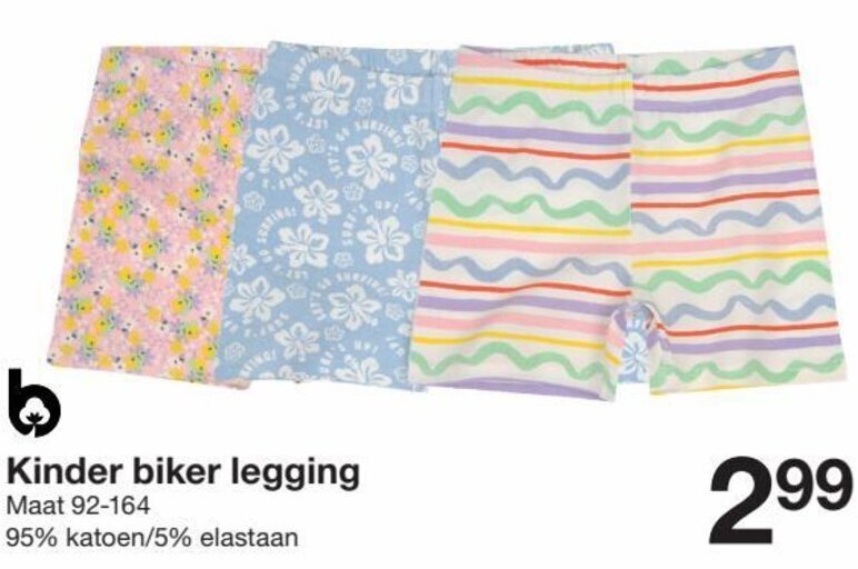 Zeeman Kinder biker legging Maat 92-164 Angebot