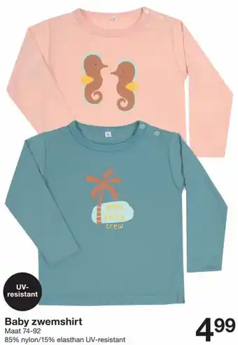 Zeeman Baby zwemshirt Maat 74-92 Angebot