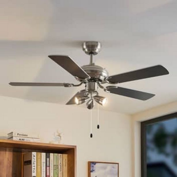 Lampenwelt Starluna anariki deckenventilator silber/schwarz Angebot