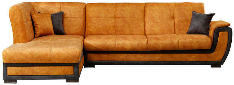 XXXLutz Eckschlafsofa in webstoff gelb Angebot