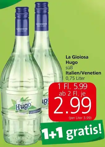Spar La Gioiosa Hugo süß Italien/Venetien 0,75 Liter Angebot