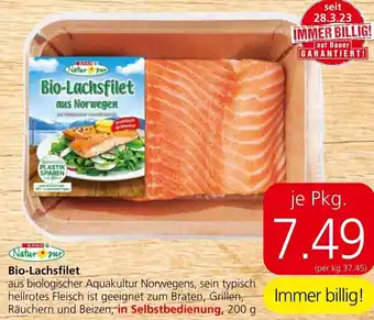 Spar Bio-Lachsfilet 200 je Pkg. Angebot