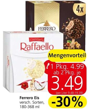 Spar Ferrero Eis versch. Sorten, 180-368 ml Angebot