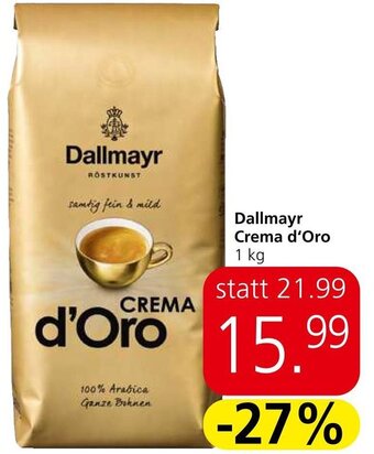 Spar Dallmayr Crema d'Oro 1 kg Angebot