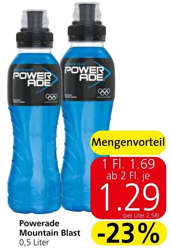 Spar Powerade Mountain Blast 0,5 Liter Angebot