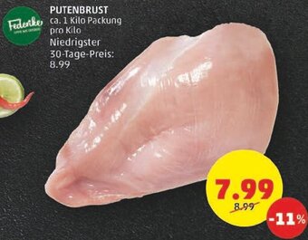 PENNY PUTENBRUST ca. 1 Kilo Packung Angebot