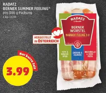 PENNY RADATZ BERNER SUMMER FEELING* pro 300 g Packung Angebot