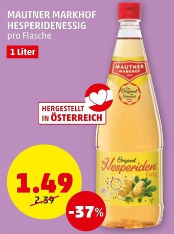 PENNY MAUTNER MARKHOF HESPERIDENESSIG pro Flasche Angebot