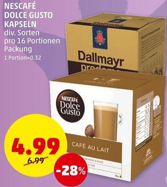PENNY NESCAFÉ DOLCE GUSTO KAPSELN div. Sorten pro 16 Portionen Packung Angebot