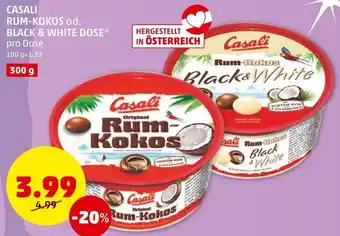 PENNY CASALI RUM-KOKOS od. BLACK & WHITE DOSE* pro Dose Angebot