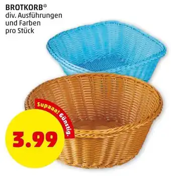 PENNY BROTKORB* div. Ausführungen und Farben pro Stück Angebot