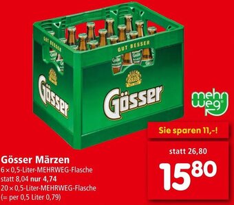Interspar Gösser Märzen 6 x 0,5-Liter-MEHRWEG-Flasche Angebot