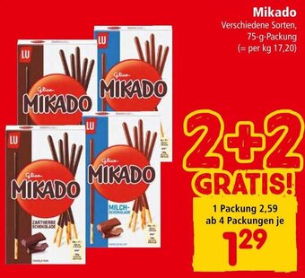 Interspar Mikado Verschiedene Sorten, 75-g-Packung Angebot
