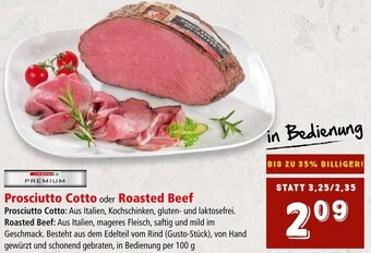 Interspar Prosciutto Cotto oder Roasted Beef per 100 g Angebot