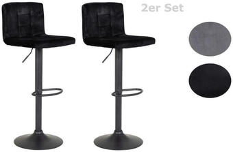 Möbelix Barhocker höhenverstellbar 2er-set amanda ii schwarz Angebot