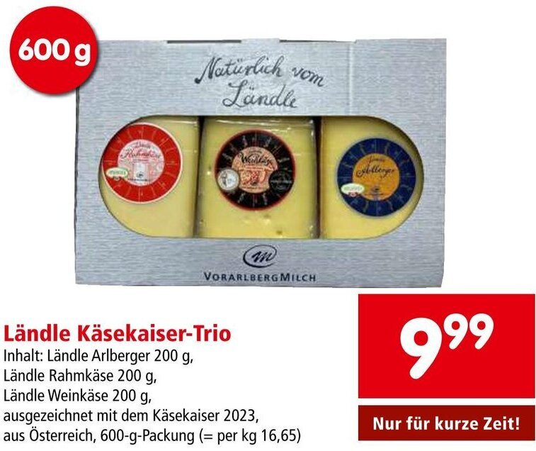 Interspar Ländle Käsekaiser-Trio Angebot