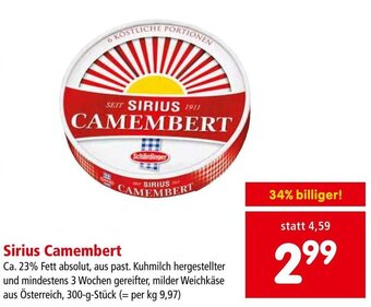 Interspar Sirius Camembert Angebot