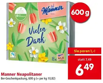Interspar Manner Neapolitaner 8er-Geschenkpackung, 600 g Angebot