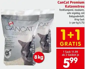 Interspar CanCat Premium Katzenstreu 8-kg-Sack Angebot