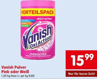 Interspar Vanish Pulver Pink oder Weiß 1,65-kg-Dose Angebot