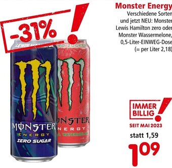 Interspar Monster Energy 0,5-Liter Angebot