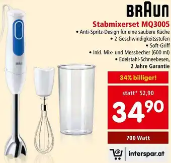 Interspar BRAUN Stabmixerset MQ3005 Angebot