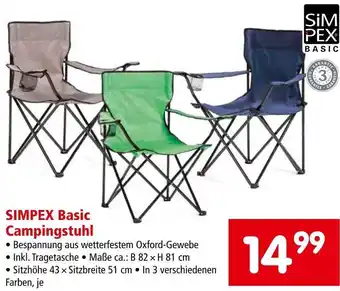 Interspar SIMPEX Basic Campingstuhl Angebot