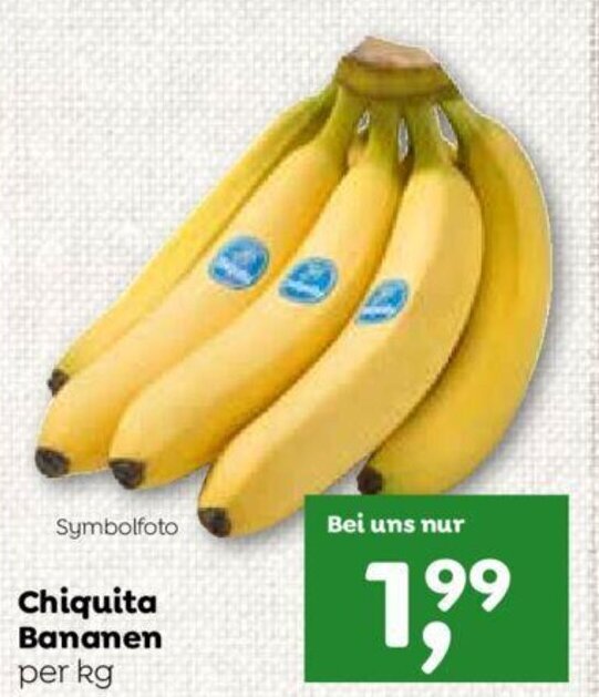 ADEG Chiquita Bananen per kg Angebot