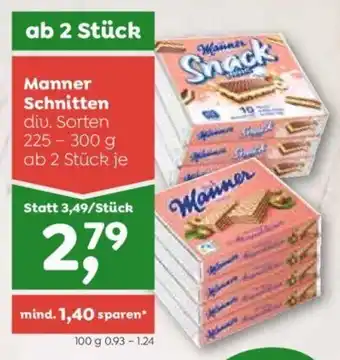 ADEG Manner Schnitten div. Sorten 225 - 300 g ab 2 Stück je Angebot