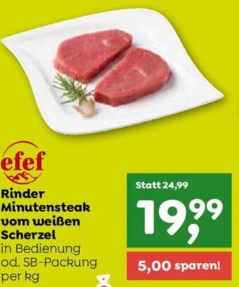 ADEG Rinder Minutensteak vom weißen Scherzel in Bedienung od. SB-Packung Angebot